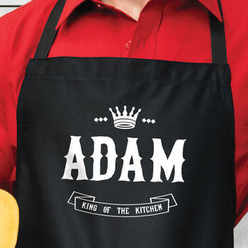 Personalised 'King Of The Kitchen' Apron, 4 of 9
