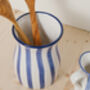 Blue Mediterranean Striped Jar, thumbnail 4 of 4