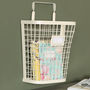 Vintage Metal Wall Storage Basket, thumbnail 1 of 3