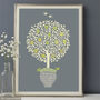 Silver Anniversary Gift Personalised Family Tree Print, thumbnail 9 of 12
