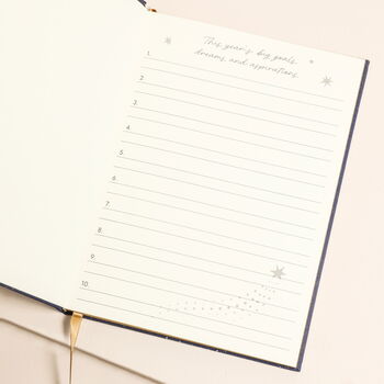 Navy Celestial Goals And Aspirations Journal, 6 of 7