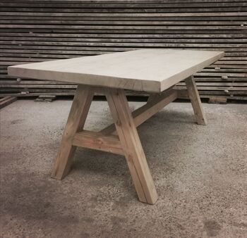 Reclaimed All Timber A Frame Dining Table, 3 of 4