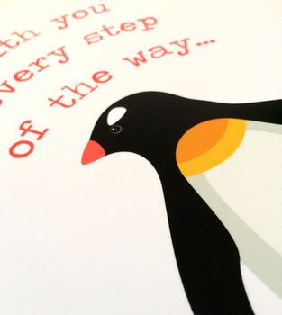 Personalised ‘With You Every Step Of The Way’ Print, 4 of 9