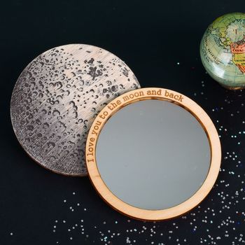 I Love You To The Moon And Back Compact Pocket Mirror, 6 of 10