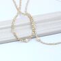 Adjustable Mini Gem Beaded Necklace On Silver Or Gold Vermeil, thumbnail 9 of 12