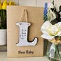 Personalised New Baby Alphabet Letter Wooden Card, thumbnail 4 of 4