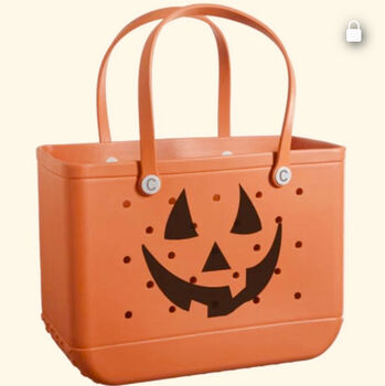 All Season Crocbagg Square Tote, Pumpkins And Skull Designs Now In, 2 of 12