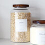 Ribbed Glass Storage Jar With Personalised Label, thumbnail 7 of 12
