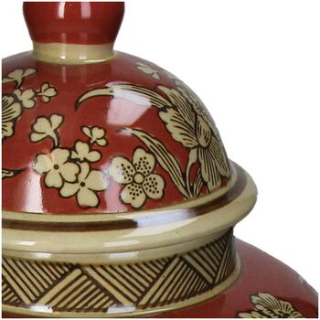 Chinoiserie Ginger Jar Nistelrode Red Gold Porcelain, 4 of 7