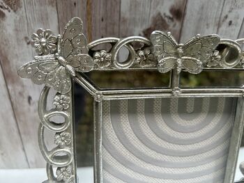 Silver Butterfly And Floral Photo Frame 6x4 Inch, 6 of 12