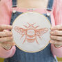 Bee Embroidery Hoop Kit, thumbnail 4 of 11