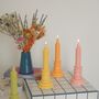 Minimalist Table Pillar Candle / Pastel Soy Wax Candle, thumbnail 1 of 5