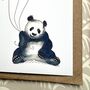 Panda I Love You Valentine's Card, thumbnail 2 of 3