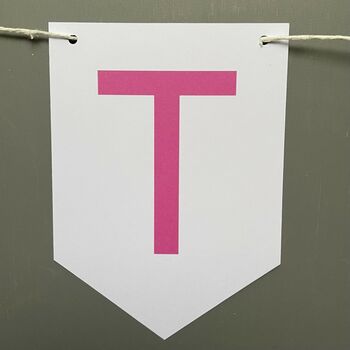 Sixty Birthday Party Banner Bunting Decoration, 10 of 12