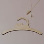 Personalised Childrens Coat Hanger With Cat Design, thumbnail 3 of 7