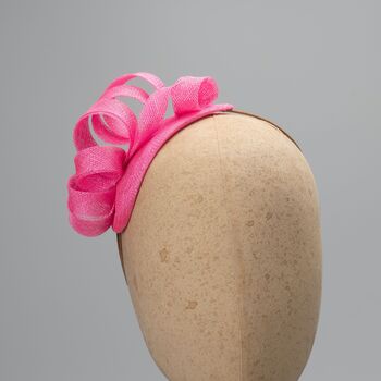 Pink Looped Fascinator Headpiece 'Joelle', 2 of 9