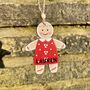 Wooden Personalised Gingerbread Character, thumbnail 1 of 5