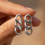 Short Chain Stud Earrings Sterling Silver, thumbnail 1 of 4