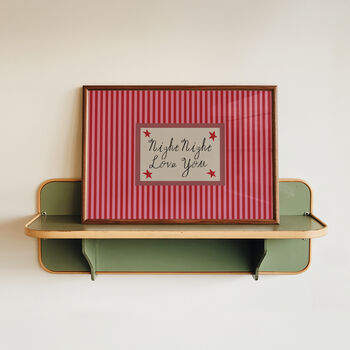 Night Night Love You Striped Bedroom Print, 10 of 11