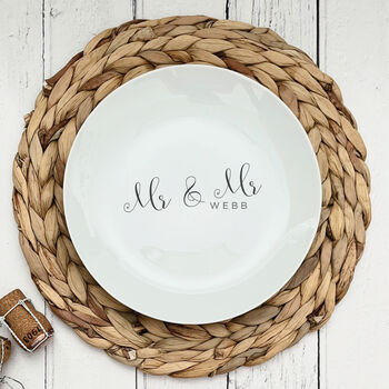 Personalised Wedding Gift Plate, 4 of 5