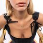 Sterling Silver Gold Tennis Racket Necklace, thumbnail 1 of 4