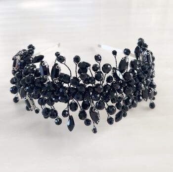 Black Bridal And Occasion Headpiece, 6 of 6