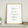 Handwritten Personalised Quote Print, thumbnail 6 of 9