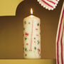 Hand Painted Christmas Advent Calendar Candle, thumbnail 1 of 9