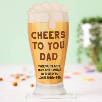 Personalised Beer Card For Dad, Cheers, 4 of 8