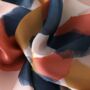 Blue Pink Pattern Silk Imitation Scarf Gifts For Women, thumbnail 6 of 6