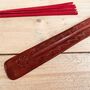 Incense Stick Holder Embossed Floral Swirl Ash Catcher, thumbnail 4 of 4