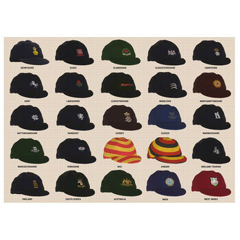 Vintage Cricket Caps 1000 Piece Jigsaw, 3 of 4