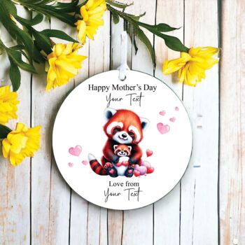 Personalised Mother's Day Red Panda Decoration, 2 of 2