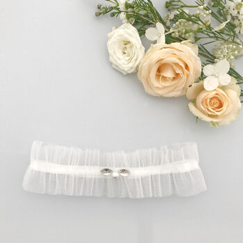 Tulle Wedding Garter In Various Colours, 4 of 12