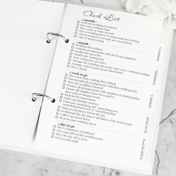 Personalised Floral Watercolour Wedding Planner, 4 of 11