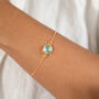 Sterling Silver Aquamarine Bracelet, thumbnail 2 of 10