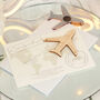 Aeroplane Destination Wedding Invitation Magnet And Card, thumbnail 8 of 12