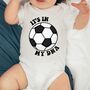 Football Print Baby Boy Bodysuit, thumbnail 2 of 3