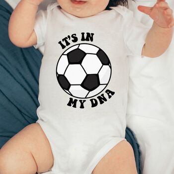 Football Print Baby Boy Bodysuit, 2 of 3