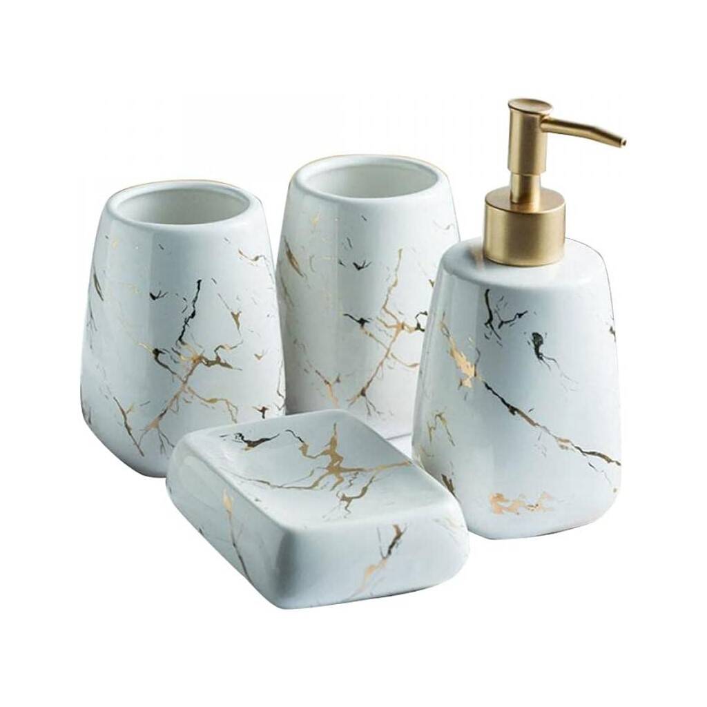 Four Pieces Modern Luxury Bathroom Accessories Set By Momentum