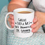 'Great Dads Get Promoted To Grandad' Mug, thumbnail 5 of 12