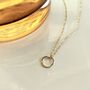 Small Open Circle Necklace, thumbnail 1 of 4