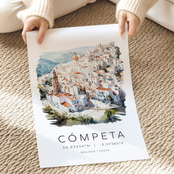 Competa Spain Travel Print Of The Costa Del Sol, 3 of 7