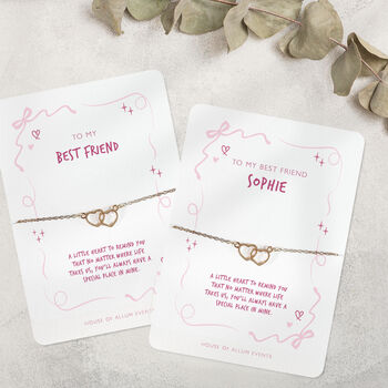 Best Friend Birthday Gift Bracelet Pink, 9 of 10