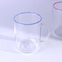 G Decor The Twist Rim Handcrafted Glassware Collection Tea Cups And Coffee Mugs In Red, Blue And Green, thumbnail 4 of 6