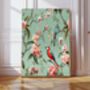 Set Of Two Chinoiserie Floral Bird Art Prints, thumbnail 4 of 4