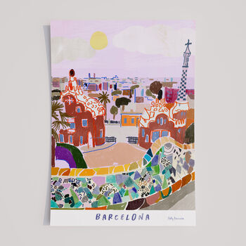 Park Güell, Barcelona, Spain Travel Print, 3 of 5