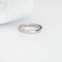 Personalised 9ct White Gold 3mm Wedding Ring Band, thumbnail 2 of 10