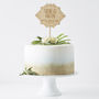 Personalised Art Deco Wedding Cake Topper, thumbnail 5 of 8