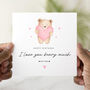 Personalised Bear Pun Romantic Birthday Card, thumbnail 1 of 3